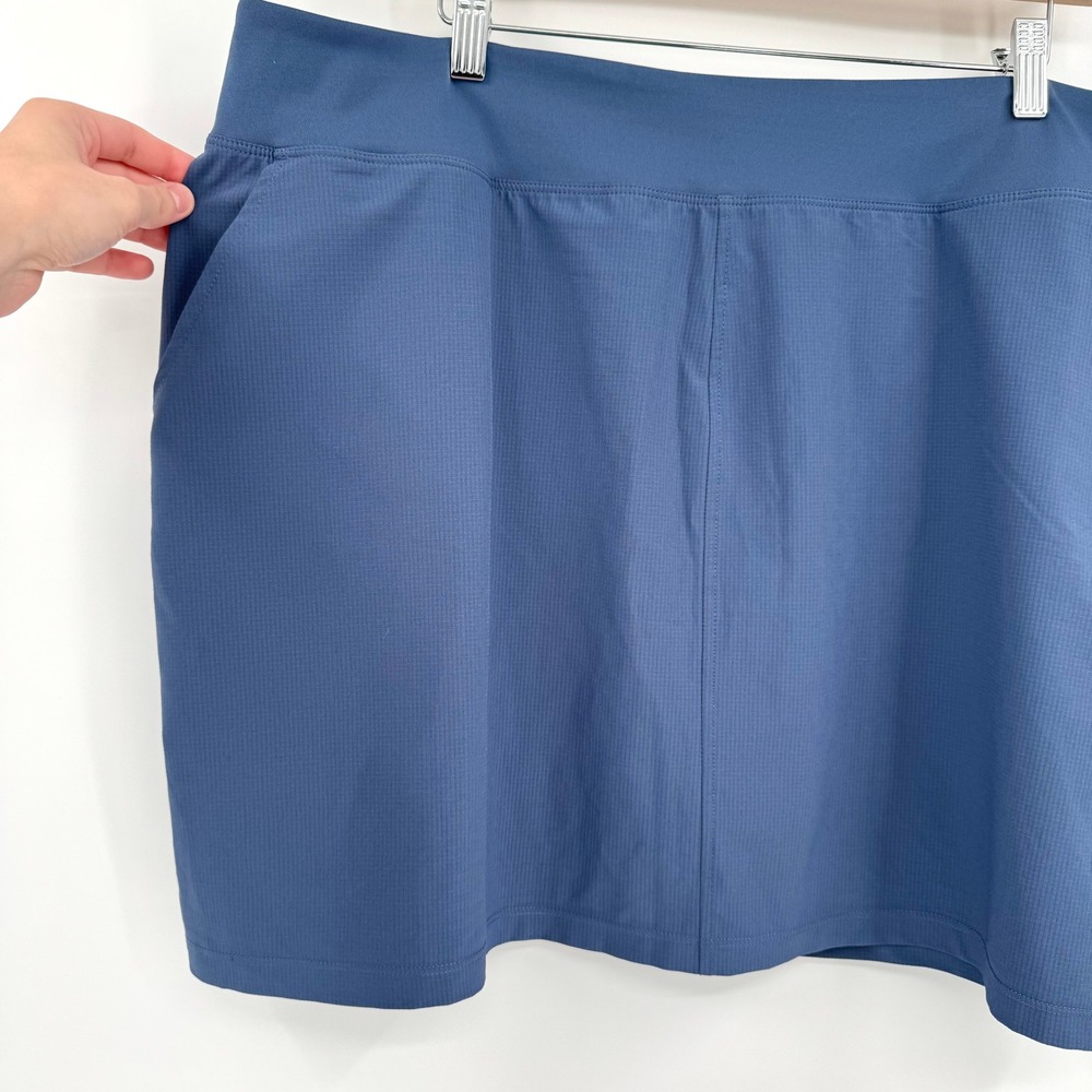 Orvis Womens‎ Blue Active Skort Pockets Athletic Skirt Built-in Shorts XXL - Picture 4 of 8